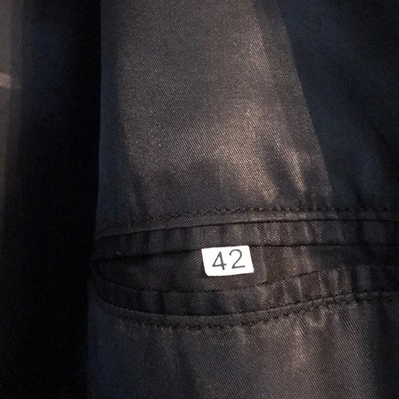 Savile Row Dark Gray Long Double Breasted Coat - Picture 3 of 6